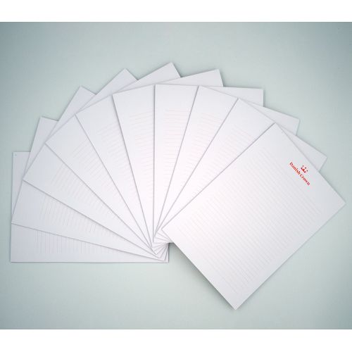 A5 writing pad with 25 sheets, 10 pcs. with Danish Crown logo