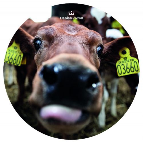 Cow Mouse Pad with Danish Crown logo