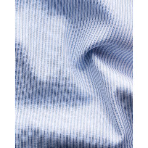 Eton Slim Fit - Light blue Striped Signature Oxford Shirt