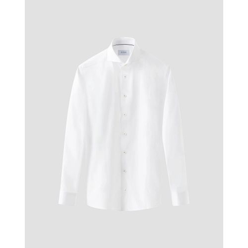 Eton Slim Fit - White Semi Solid Signature Dobby Shirt